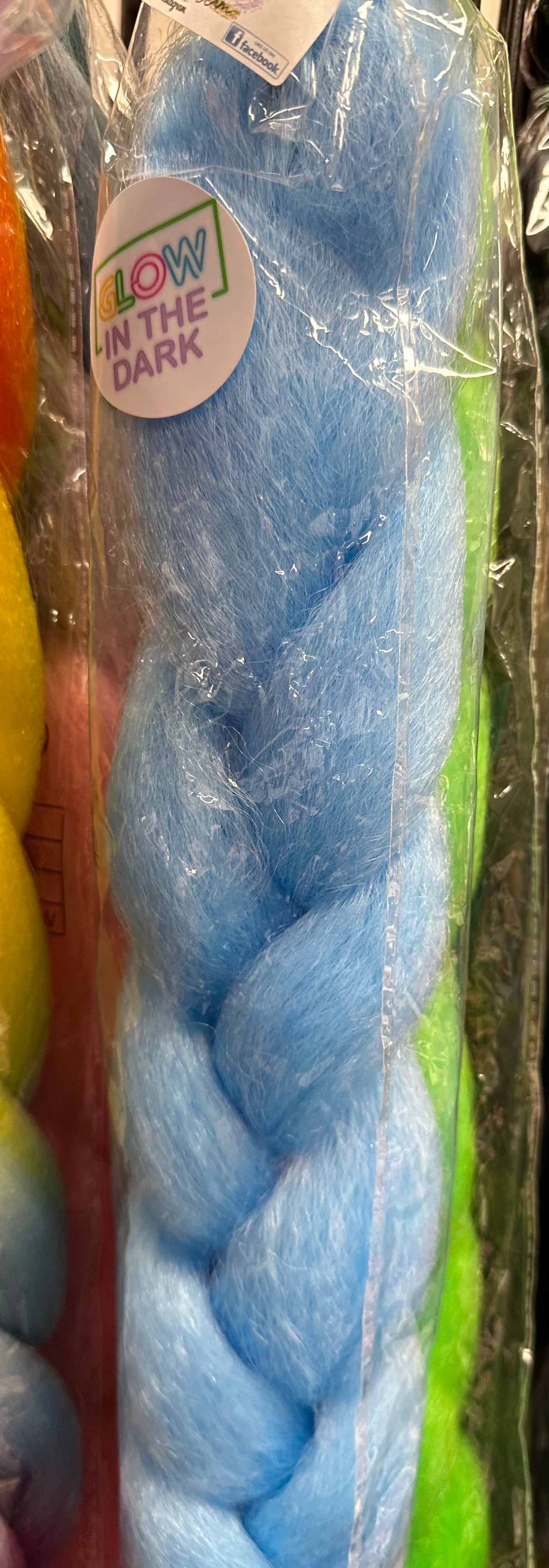 Glow in the dark hair