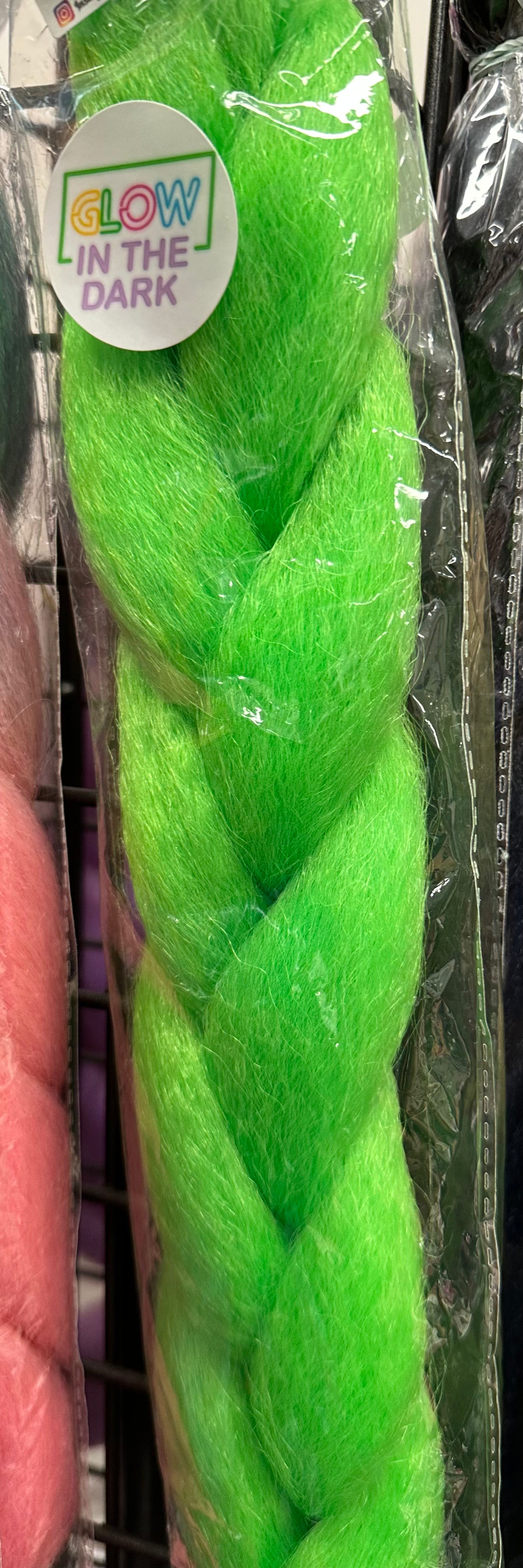 Glow in the dark hair
