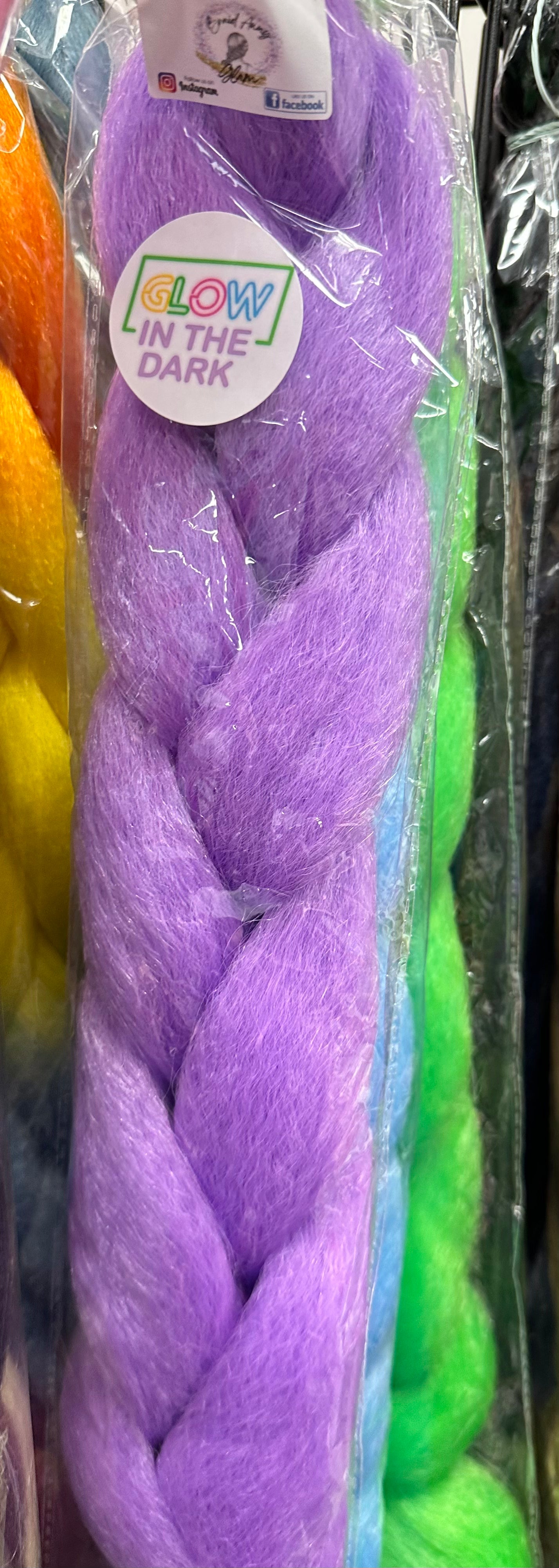 Glow in the dark hair