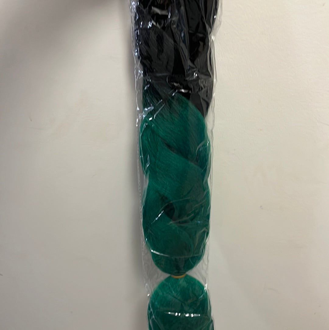 Black green braiding