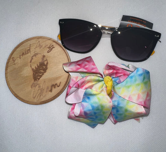 Sunglass/clip sets perfect from ages 3-14