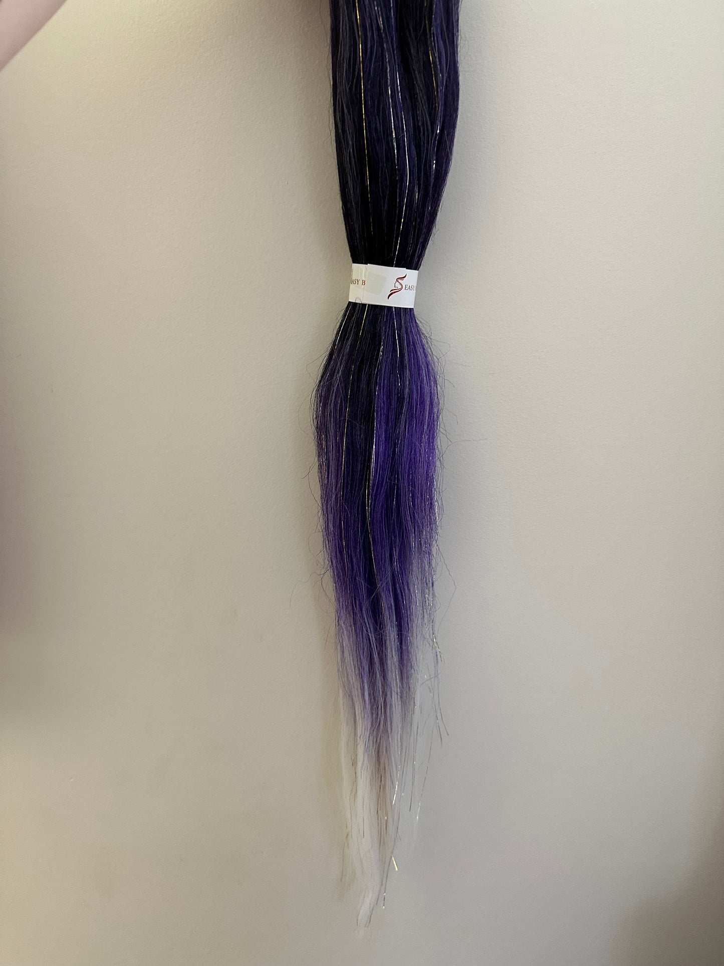 Purple white tinsel