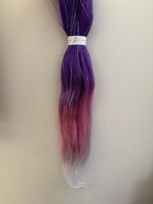 Purple pink white tinsel