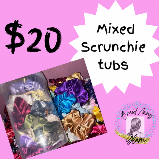 Mixed scrunchie tubs